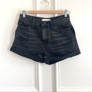 KanCan Kaya High Rise Black Denim Shorts - Size Small